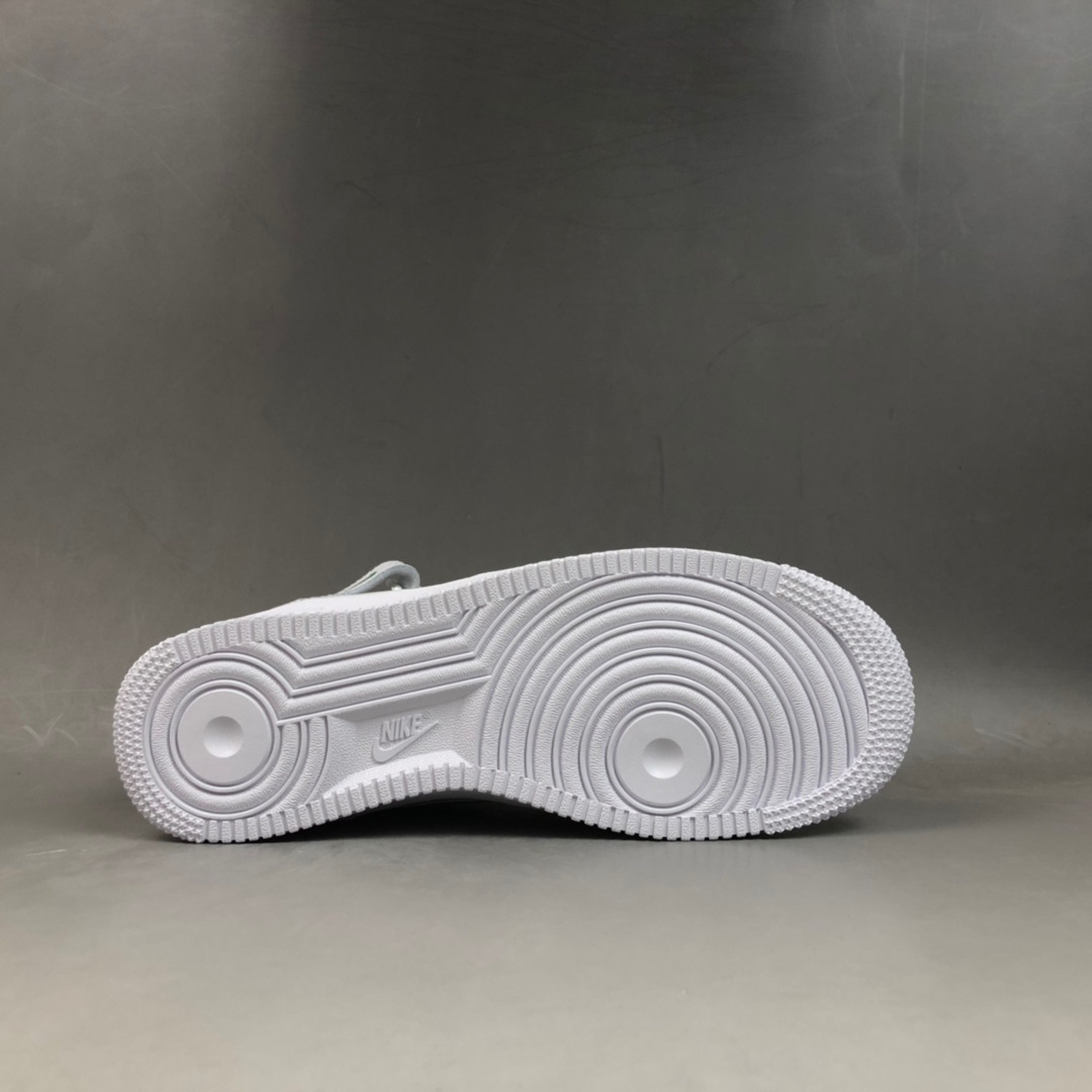 200 Nike Air Force 1 '07 LV8 3“3D白绿中帮满天星 ”  3M反光 立体勾 空军一号高帮运动休闲板鞋 366731-909