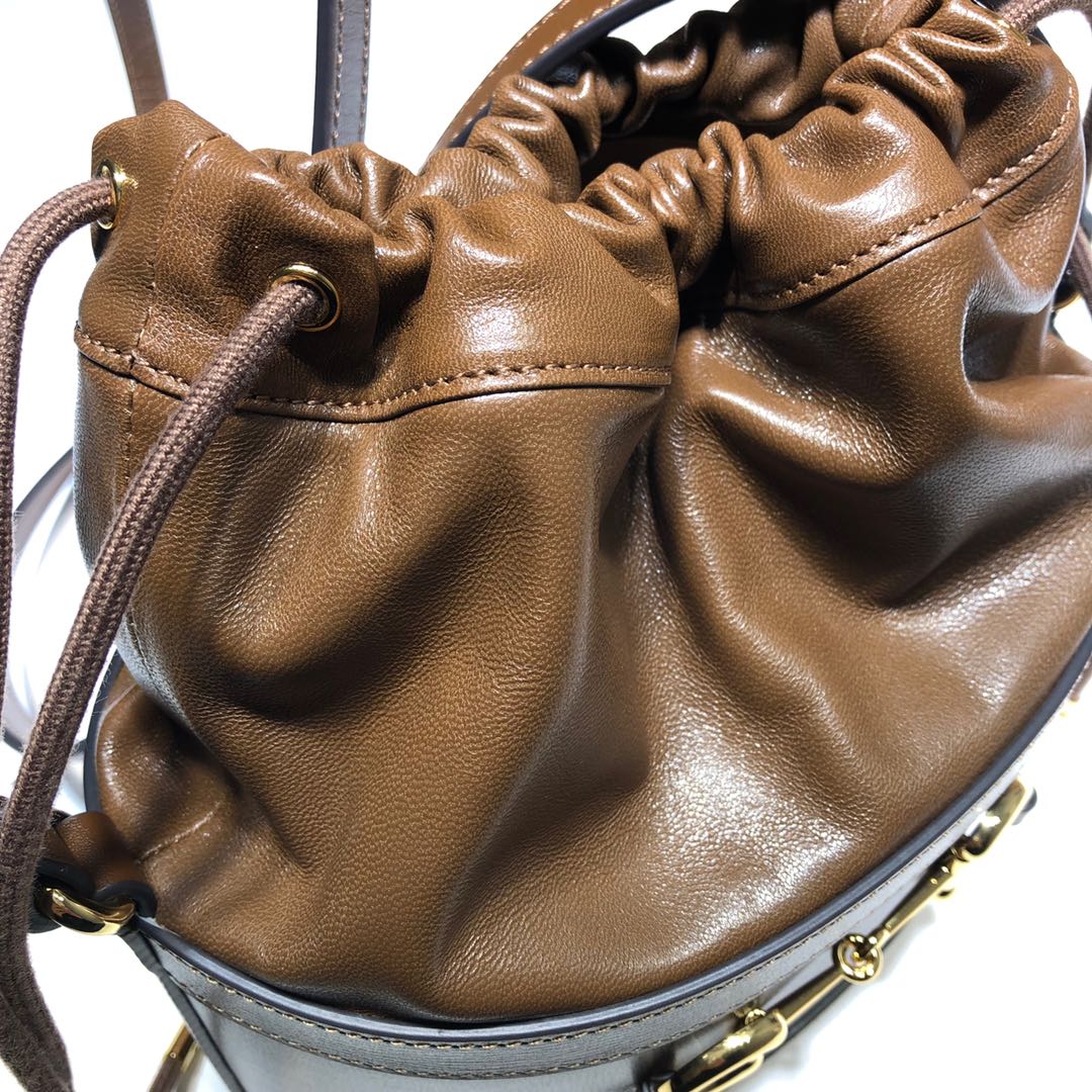 GUCCI古驰马衔扣1955系列水桶包602118