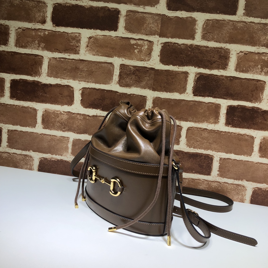 GUCCI古驰马衔扣1955系列水桶包602118