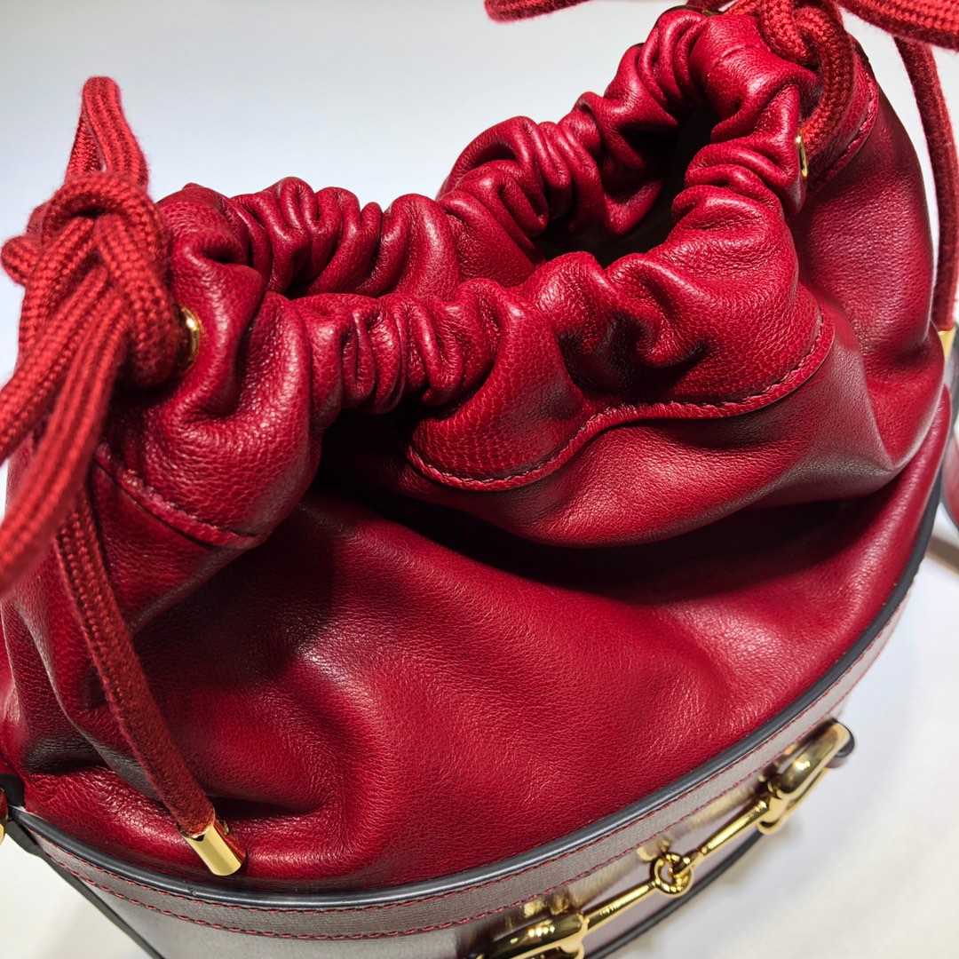 GUCCI古驰马衔扣1955系列水桶包602118