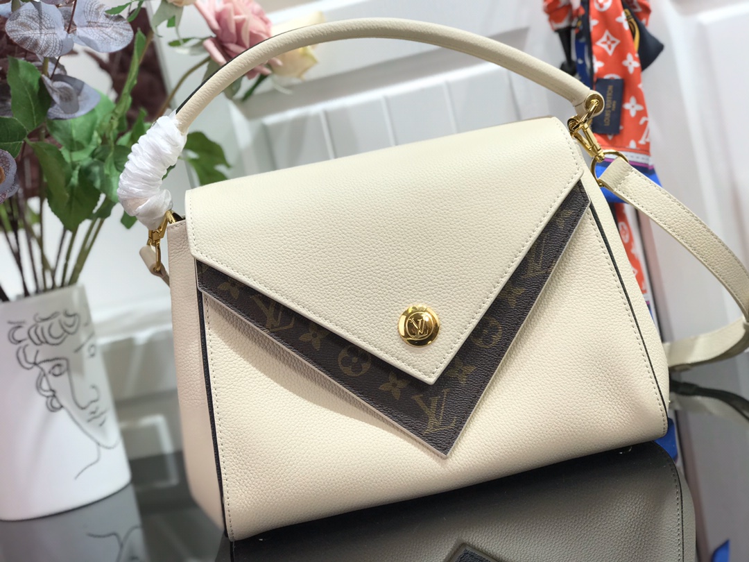 Louis Vuitton Bags Handbags Beige White Monogram Canvas Fashion M54439