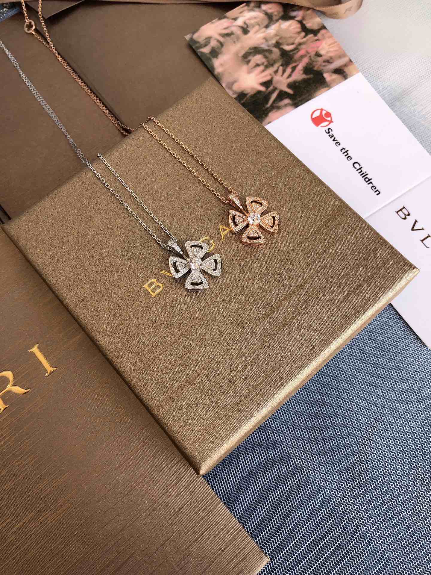 Bvlgari Jewelry Necklaces & Pendants Rose Gold Openwork