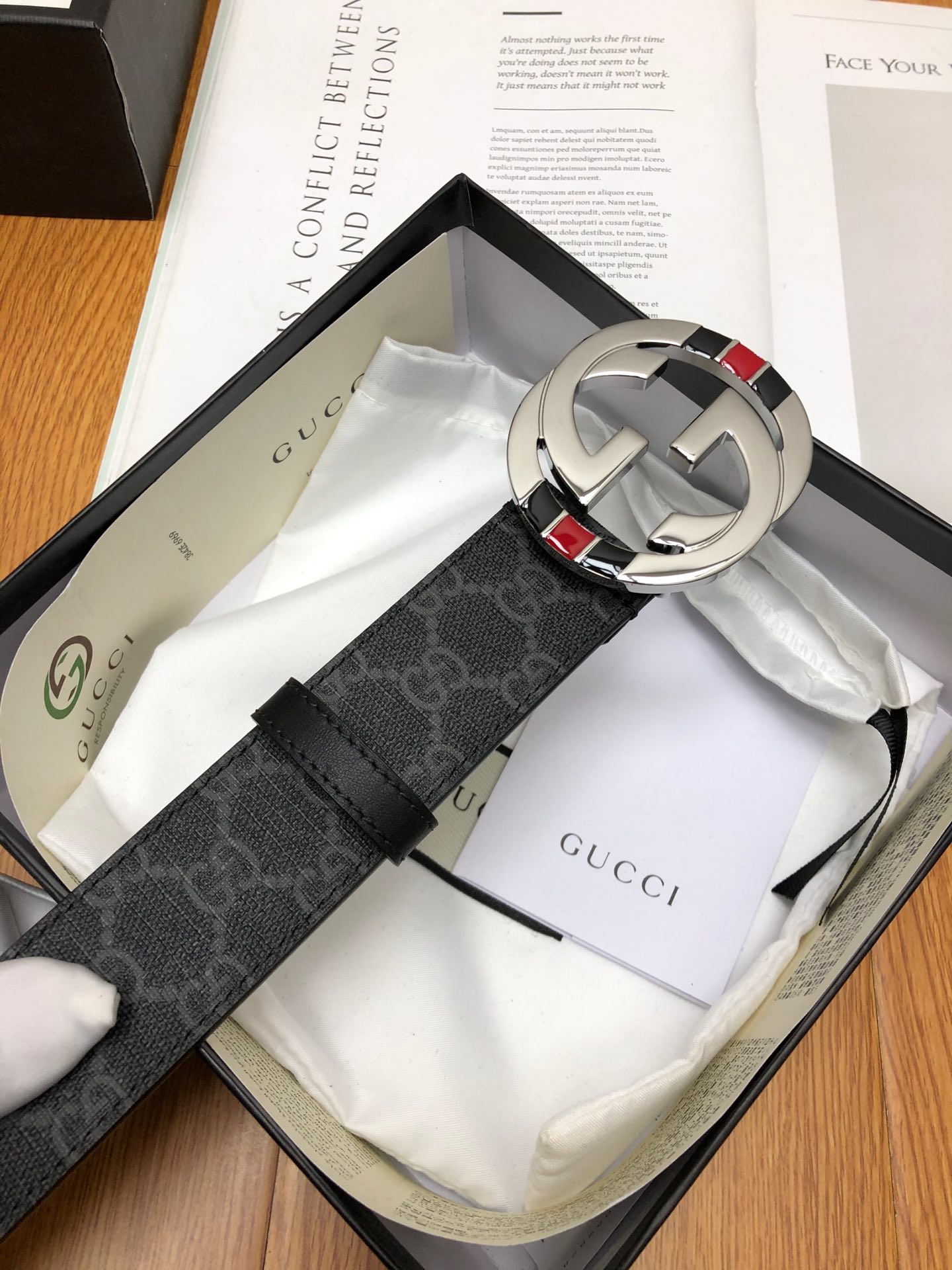 古驰 Gucci 高定典藏奢华工坊高定皮带配饰 #3B1F16F0 7