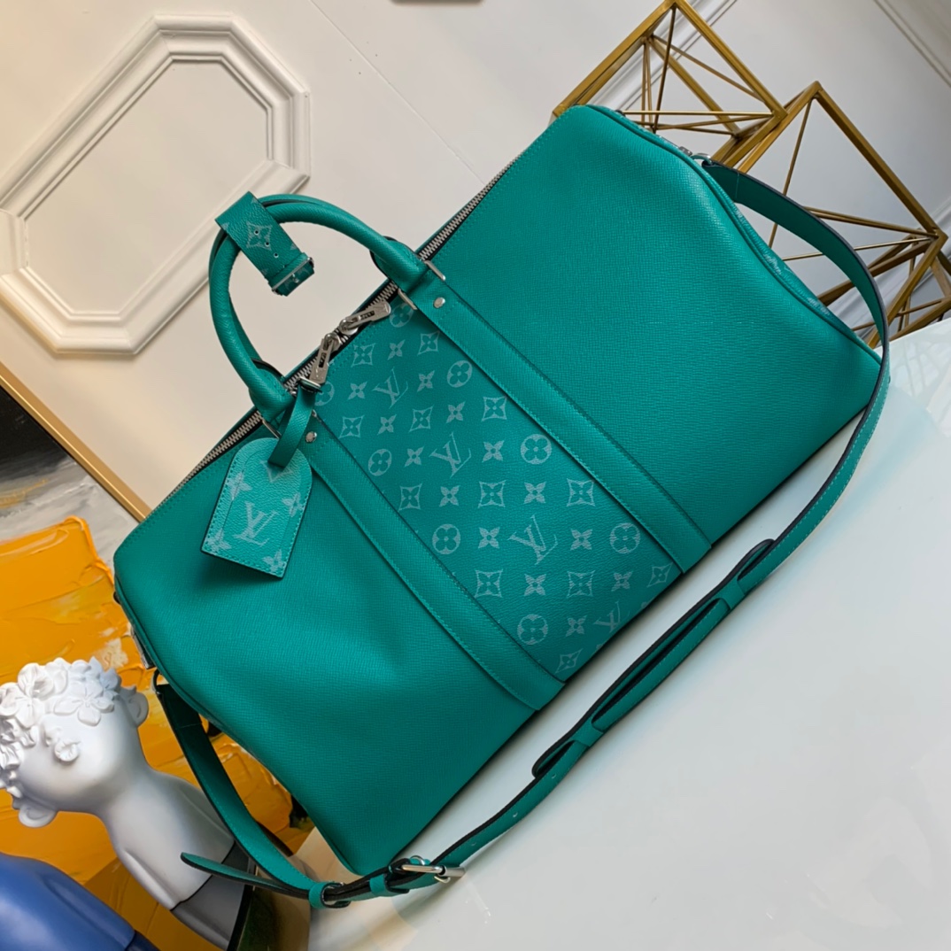 Louis Vuitton LV Keepall Travel Bags Taiga Fashion Casual M30235