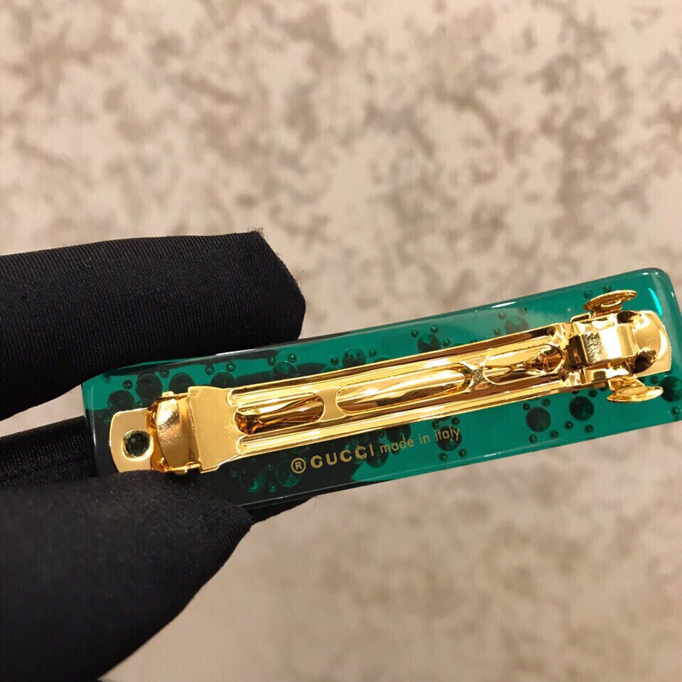 Gucci Letters Hair Combo: Green, Red, White Cupboard with Brass and Diamonds - 图片 3