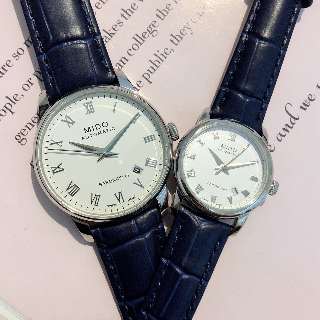 Elegant and Simple MiDO Watches: Men’s 38mm, Women’s 29mm, Classic Style, “MX Real” 55315831 - 图片 3