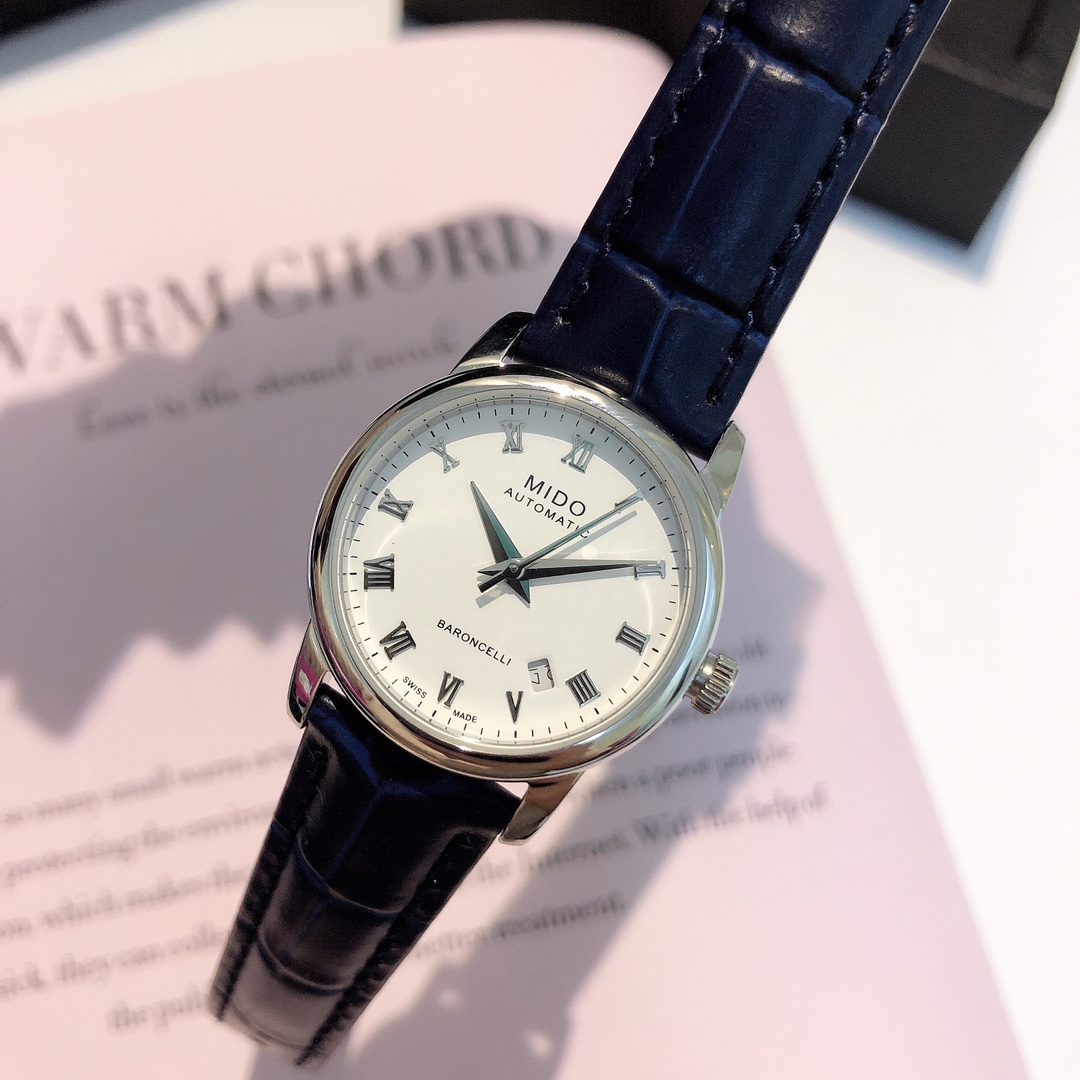 “Mido Beren-Sari Men’s and Women’s Couple Watch Set, Classic 38mm and 29mm Design” - 图片 8