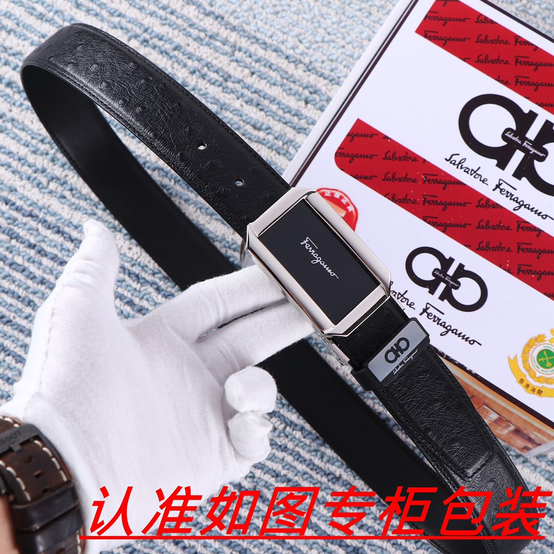 男士腰带菲拉格木️原单男士皮带百分百