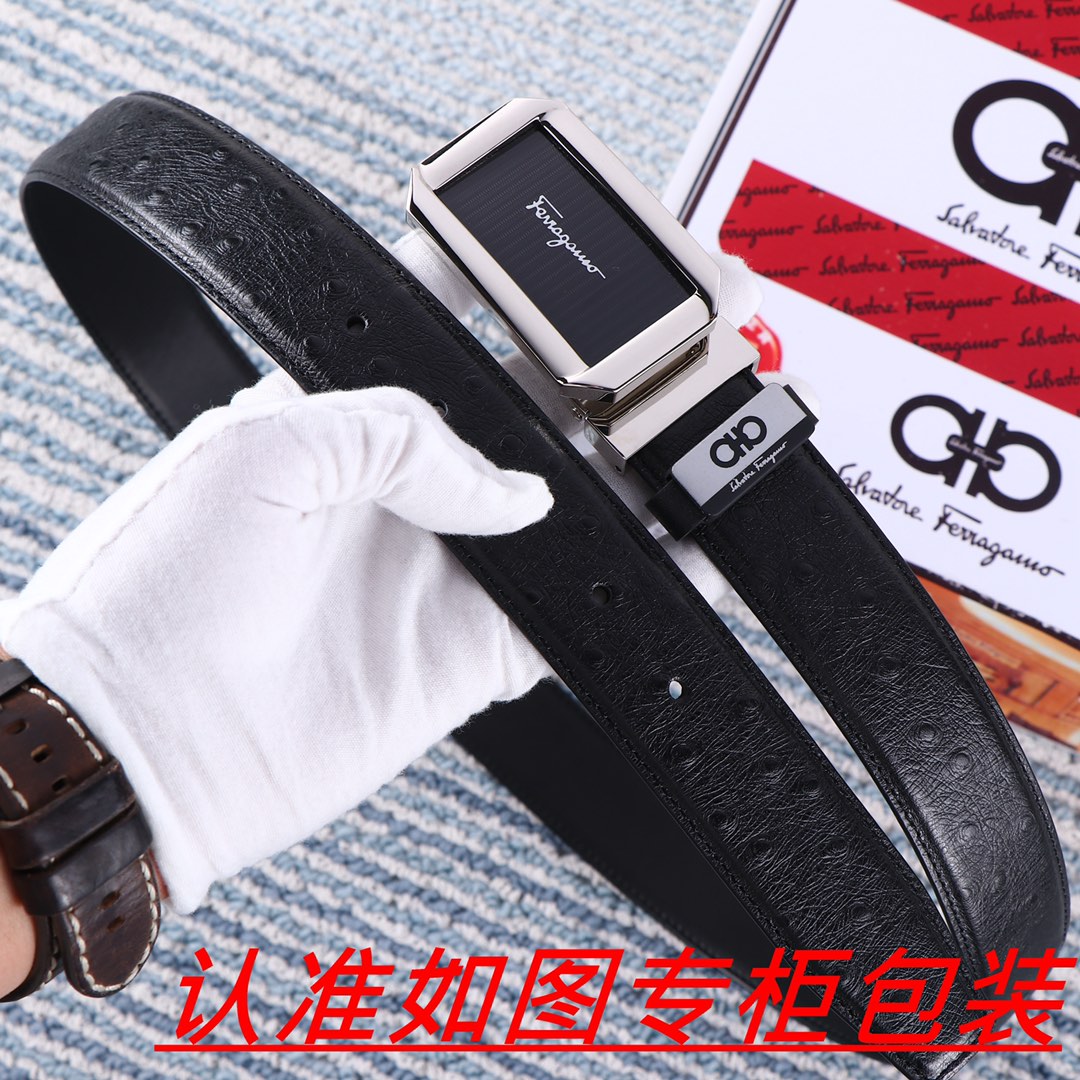 男士腰带菲拉格木️原单男士皮带百分百