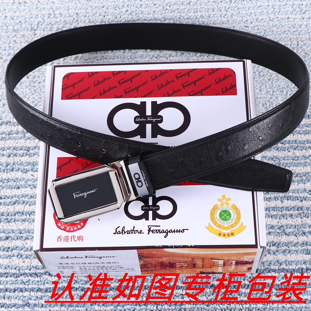 男士腰带菲拉格木️原单男士皮带百分百