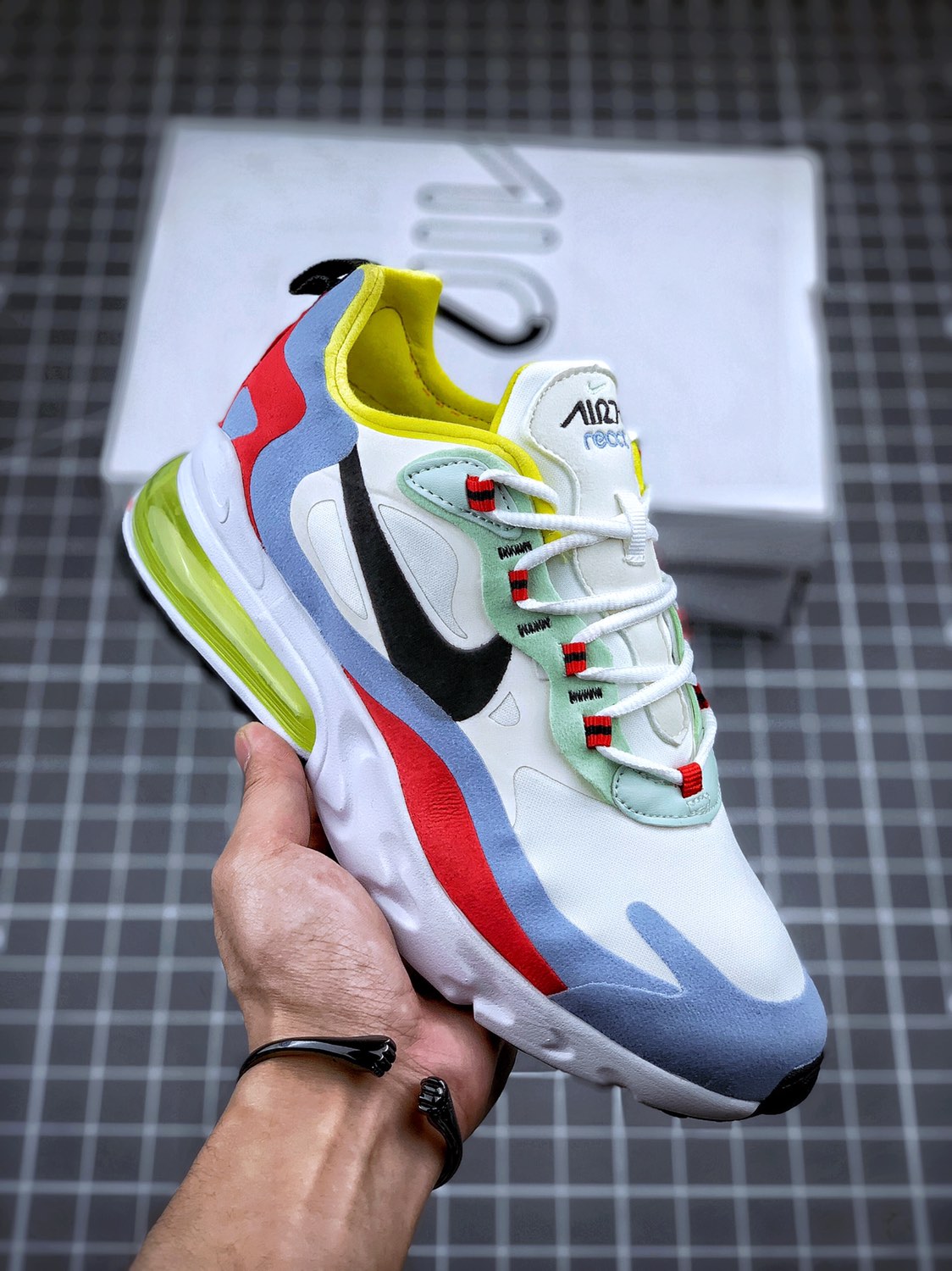 130 史诗级  持续输出   Air Max 270 React  原盒二维码原标 扫描秒进官网
