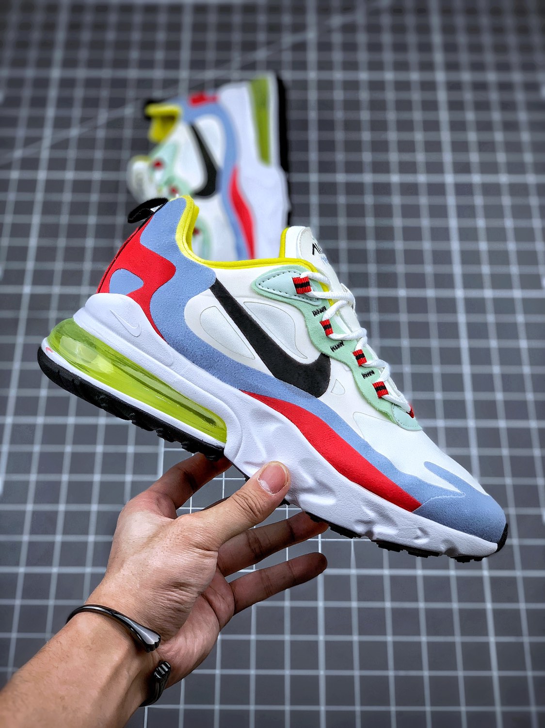 130 史诗级  持续输出   Air Max 270 React  原盒二维码原标 扫描秒进官网