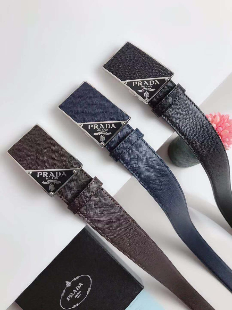 [Prada Belts]Prada The width of the new counter is 35mm. Miucia. Prada men