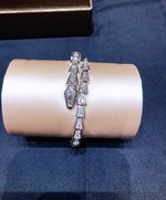 Bvlgari Jewelry Bracelet Gold Platinum Rose White Set With Diamonds