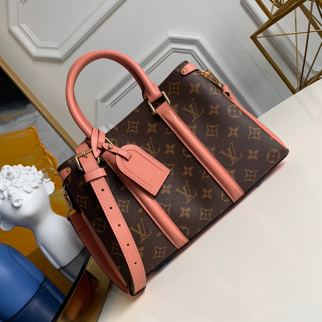 2023 Perfect Replica Designer
 Louis Vuitton Bags Handbags Gold Yellow Women Monogram Canvas M44815