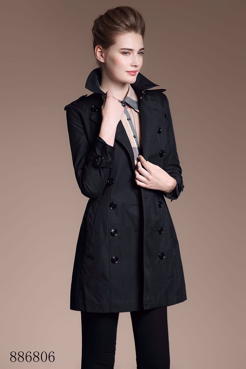 Classic British Style Trench Coat | Gabardine Cotton, Perfect for Any Weather