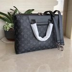 Louis Vuitton Bags Briefcase Monogram Eclipse Canvas Cowhide Fabric Fashion Casual M44222