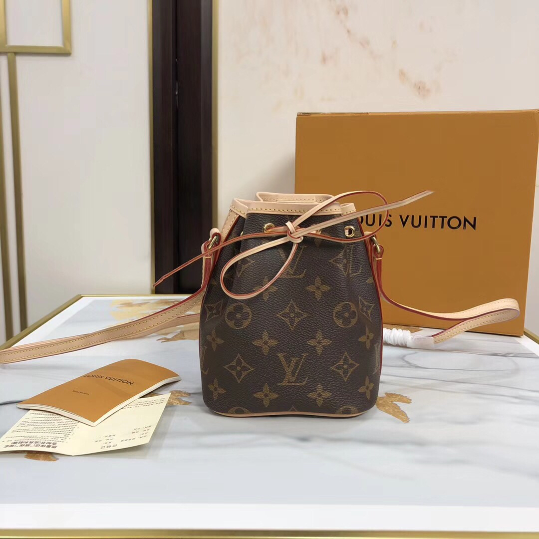 Louis Vuitton Bags Handbags Gold Monogram Canvas Cowhide Fabric Mini M41346