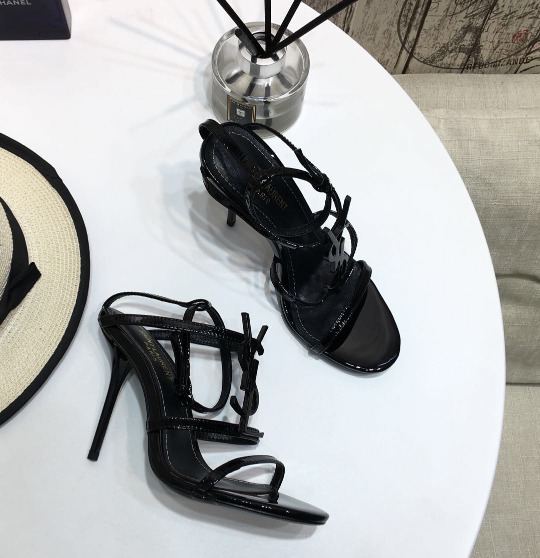 [Saint Laurent] Saint Laurent, una palabra sandalias de correa principios de la primavera contador s
