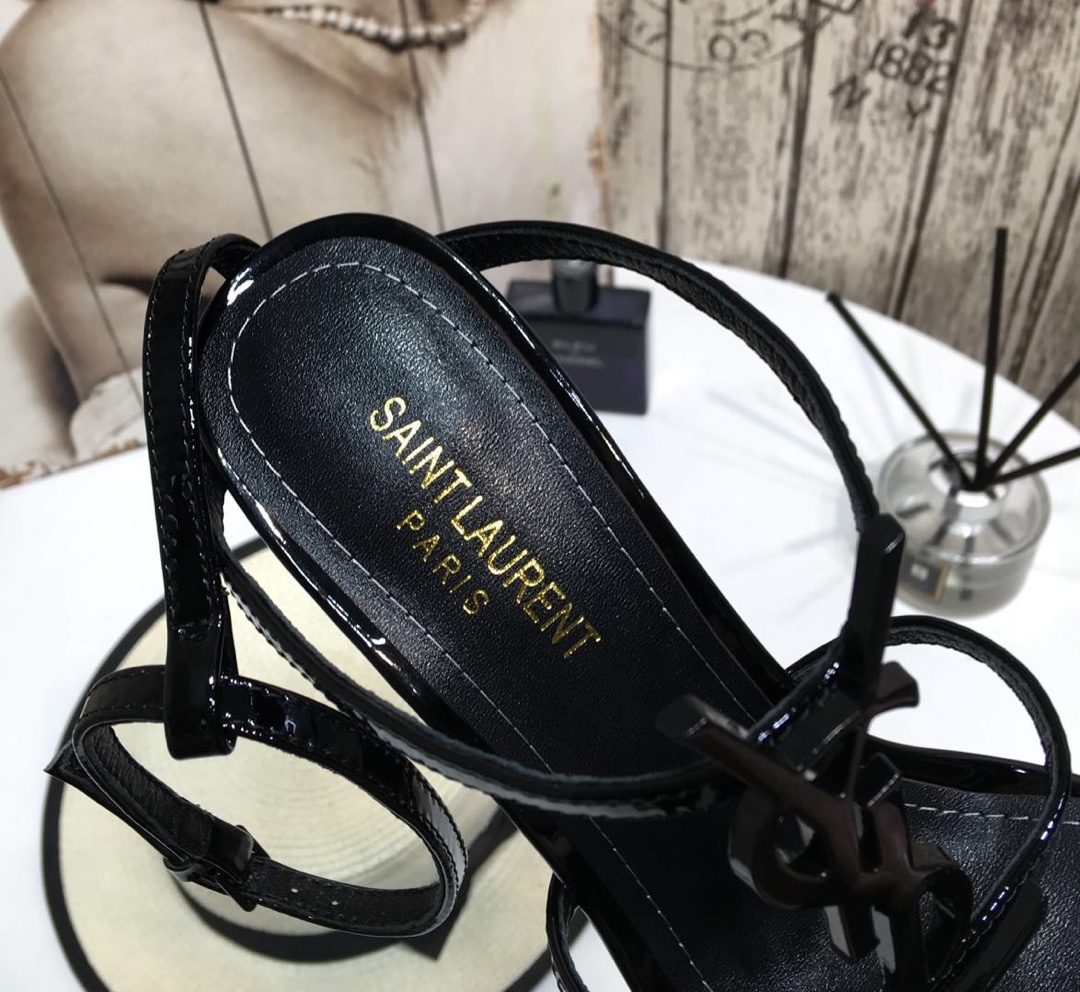[Saint Laurent] Saint Laurent, una palabra sandalias de correa principios de la primavera contador s