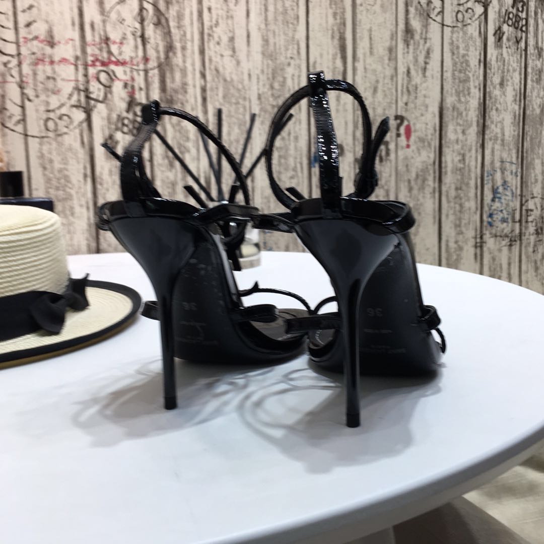[Saint Laurent] Saint Laurent, una palabra sandalias de correa principios de la primavera contador s
