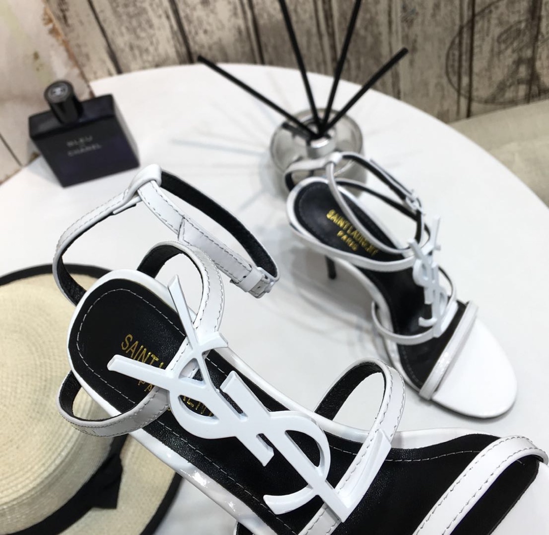 [Saint Laurent] Saint Laurent, una palabra sandalias de correa principios de la primavera contador s