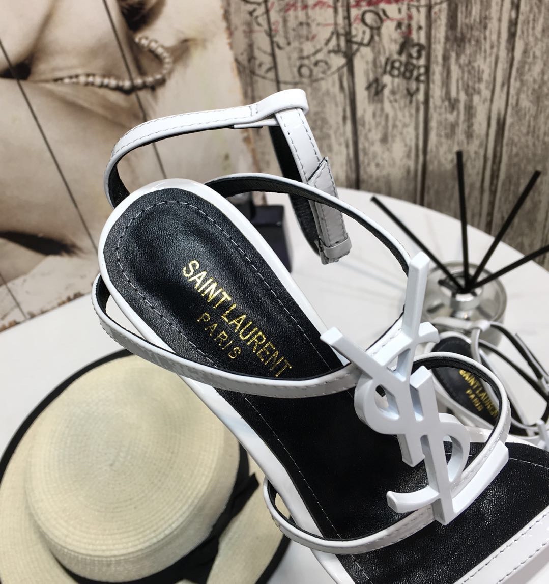 [Saint Laurent] Saint Laurent, una palabra sandalias de correa principios de la primavera contador s