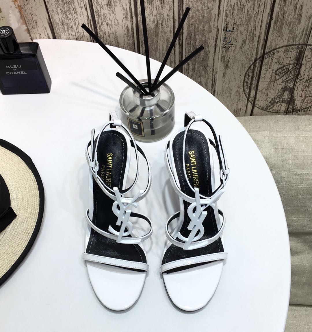 [Saint Laurent] Saint Laurent, una palabra sandalias de correa principios de la primavera contador s