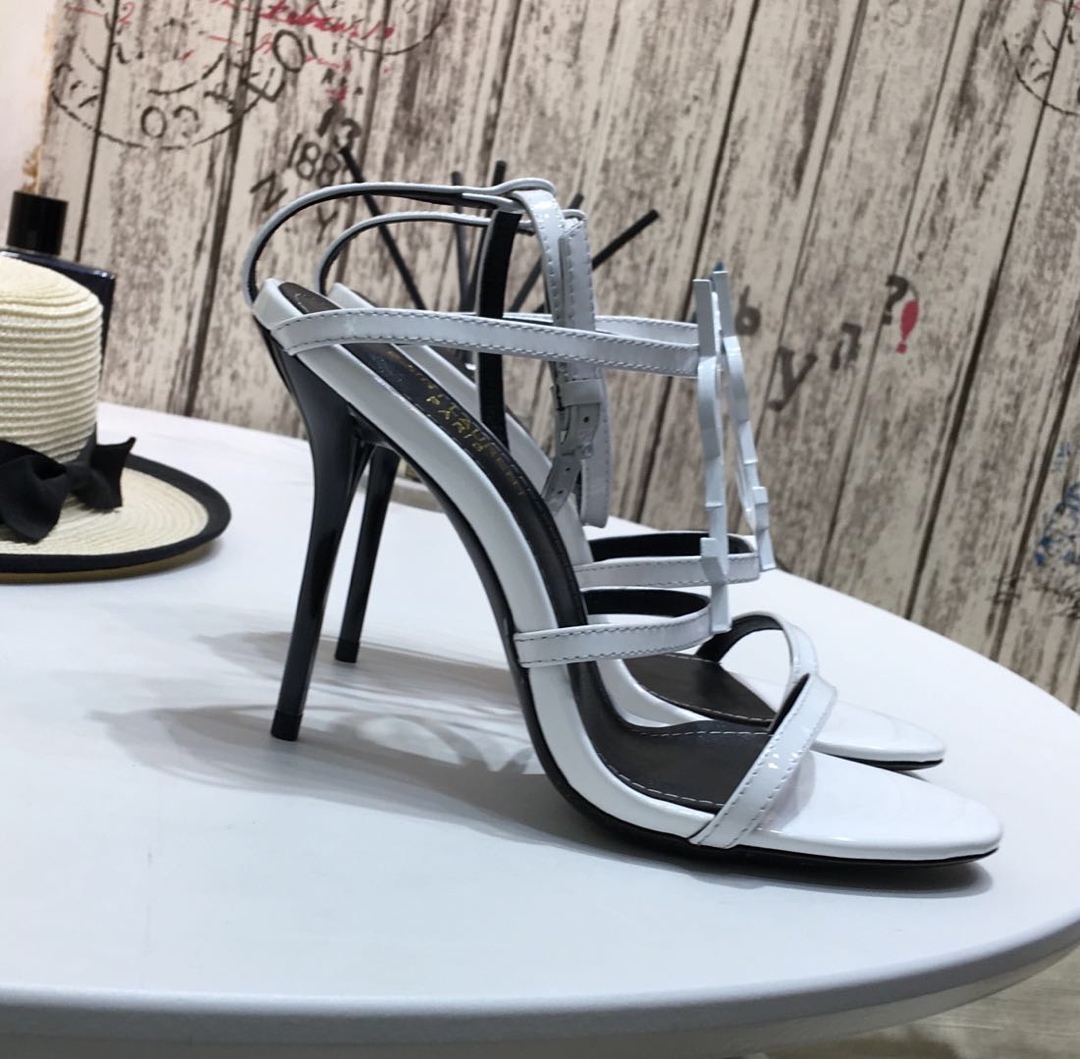 [Saint Laurent] Saint Laurent, una palabra sandalias de correa principios de la primavera contador s