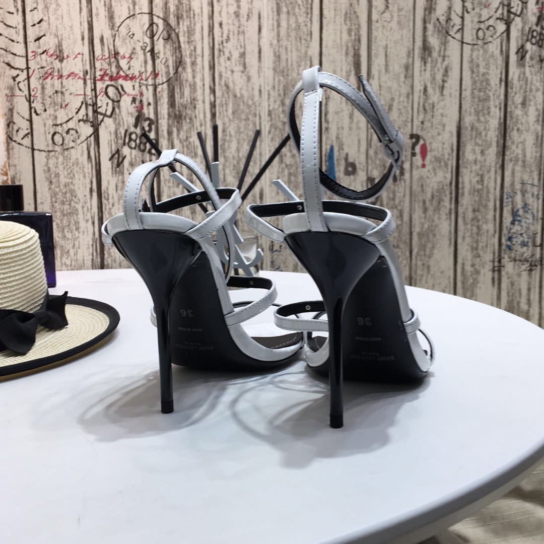 [Saint Laurent] Saint Laurent, una palabra sandalias de correa principios de la primavera contador s