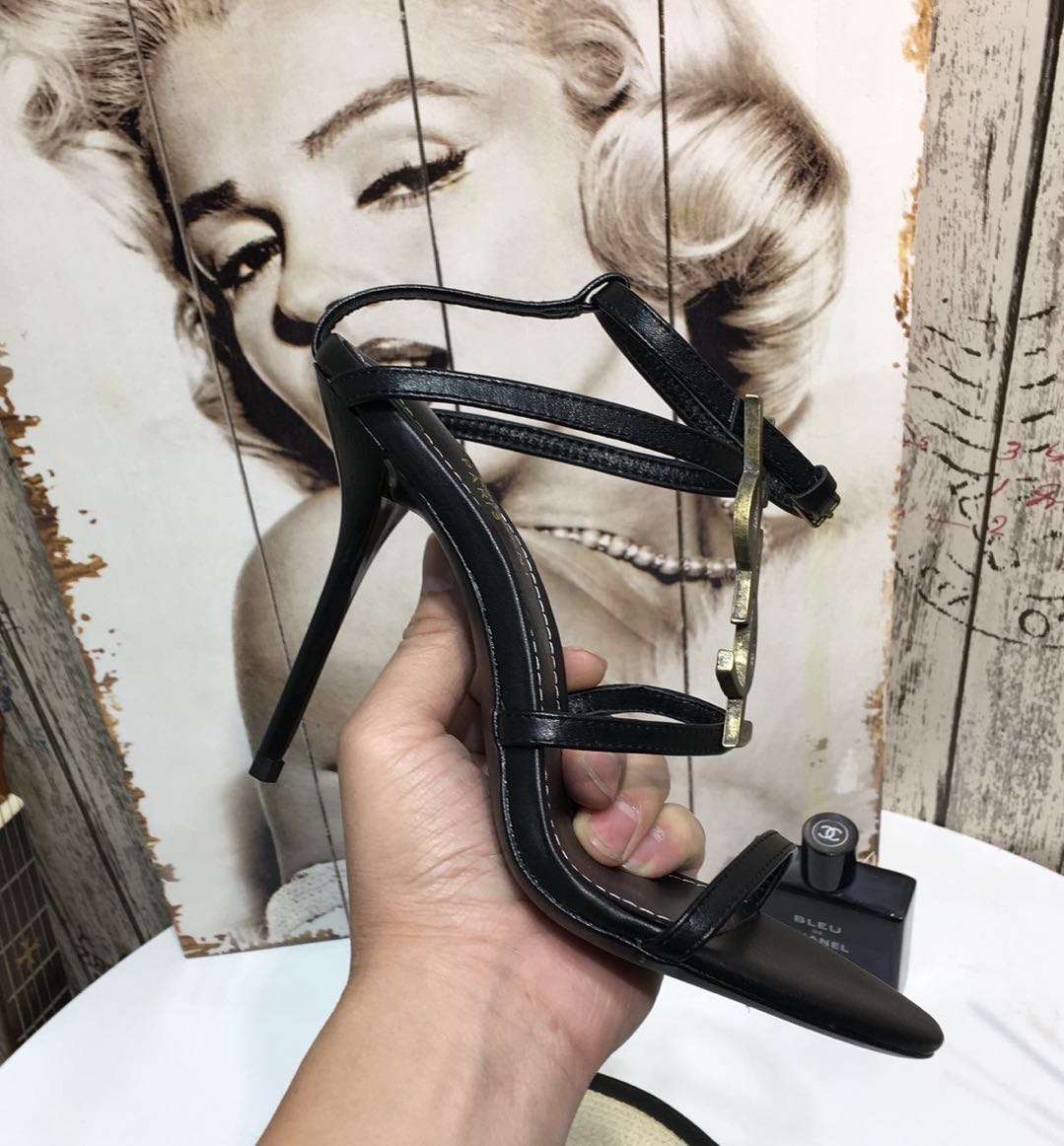 [Saint Laurent] Saint Laurent, una palabra sandalias de correa principios de la primavera contador s