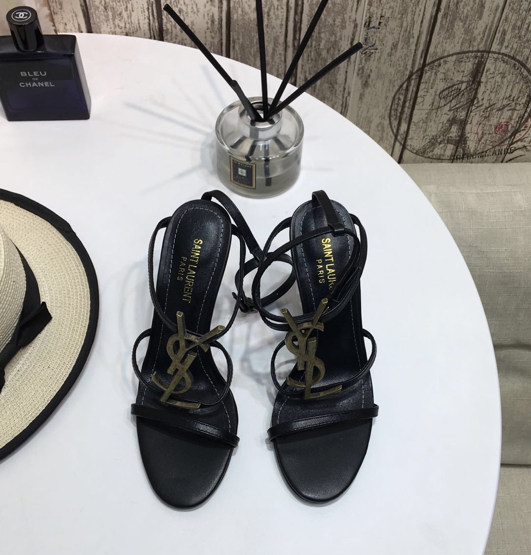[Saint Laurent] Saint Laurent, una palabra sandalias de correa principios de la primavera contador s
