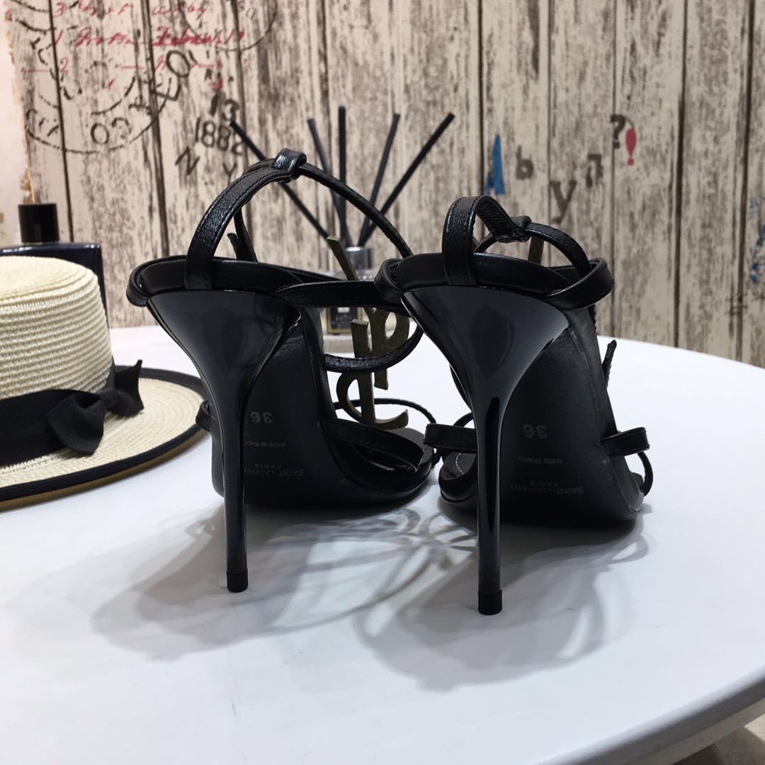 [Saint Laurent] Saint Laurent, una palabra sandalias de correa principios de la primavera contador s