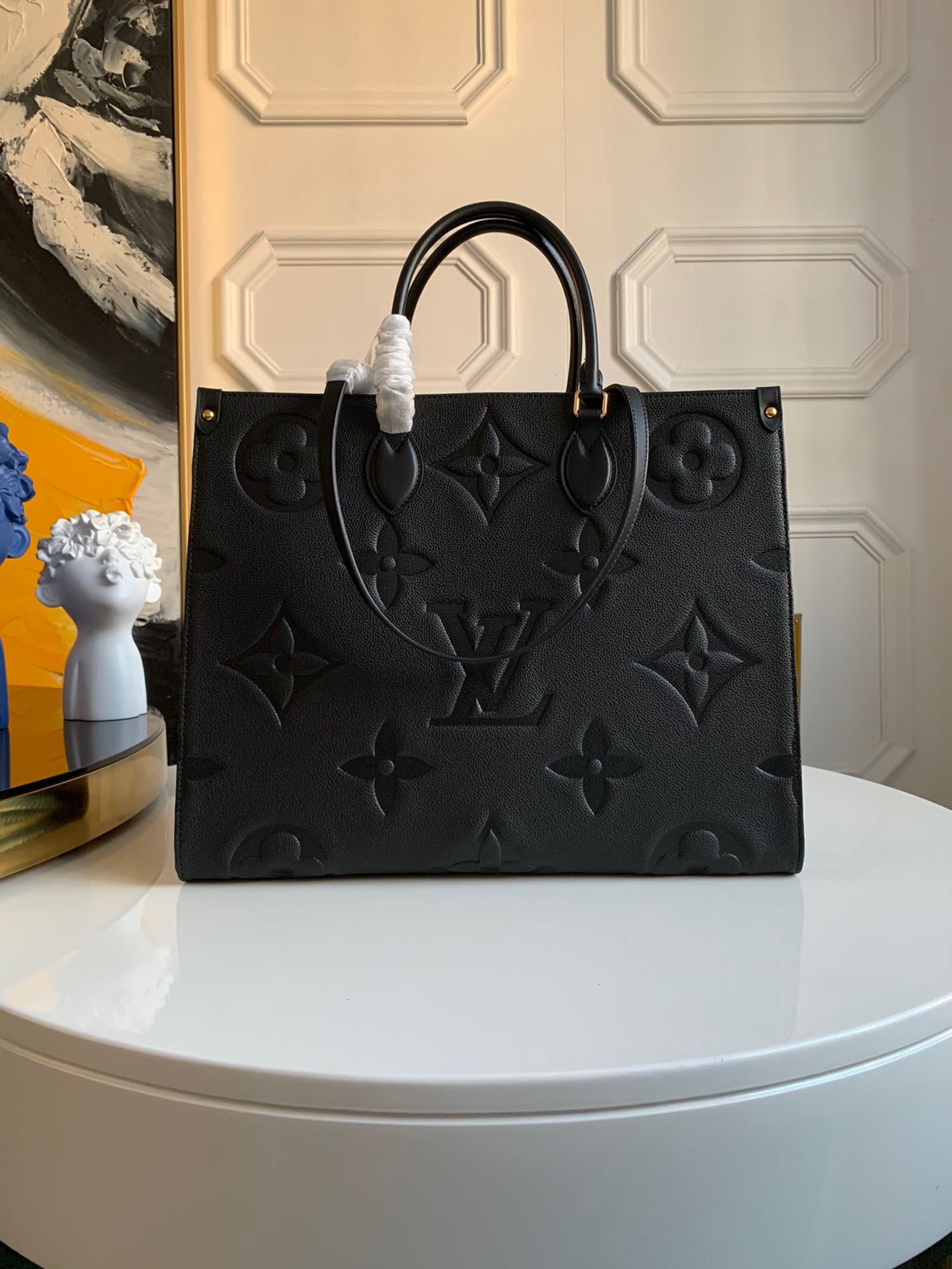 Louis Vuitton LV Onthego Bags Handbags Black Printing Mini M44920