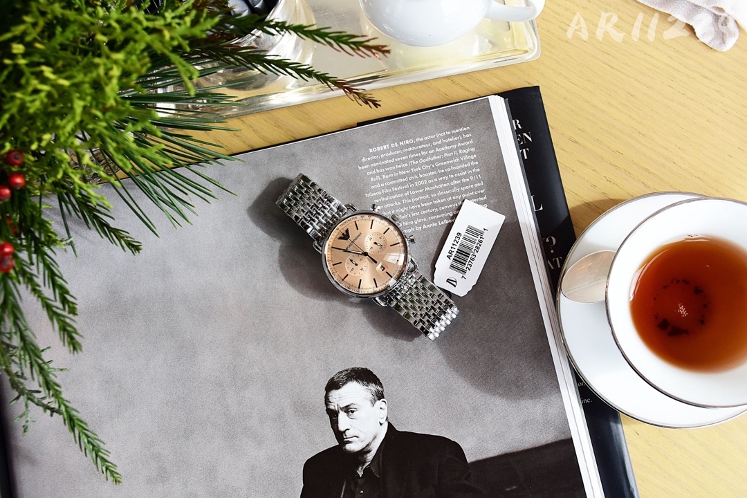 Armani Modelo: Ar11239 Caja: acero inoxidable 316L Espejo del reloj: vidrio mineral reforzado Correa: correa de acero i…