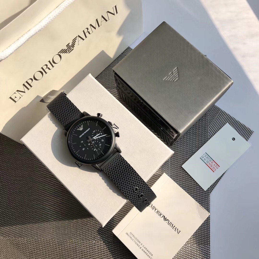 Armani Reloj Tejido Hombres