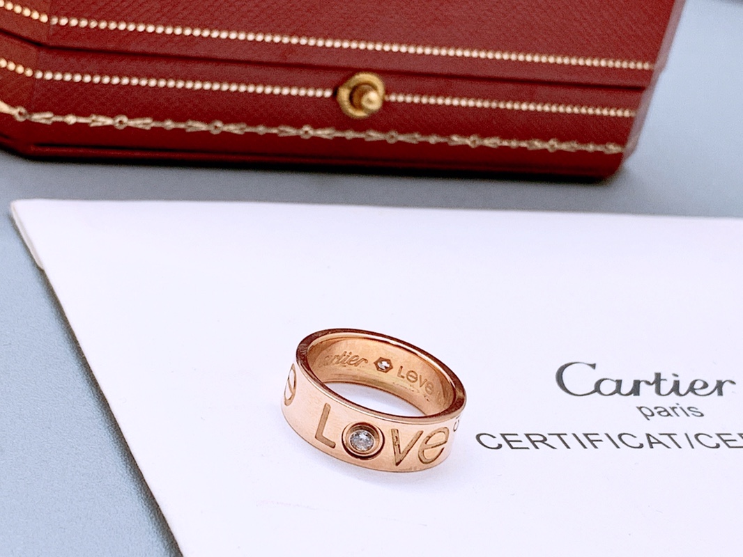 Cartier Jewelry Ring- Platinum Rose Gold