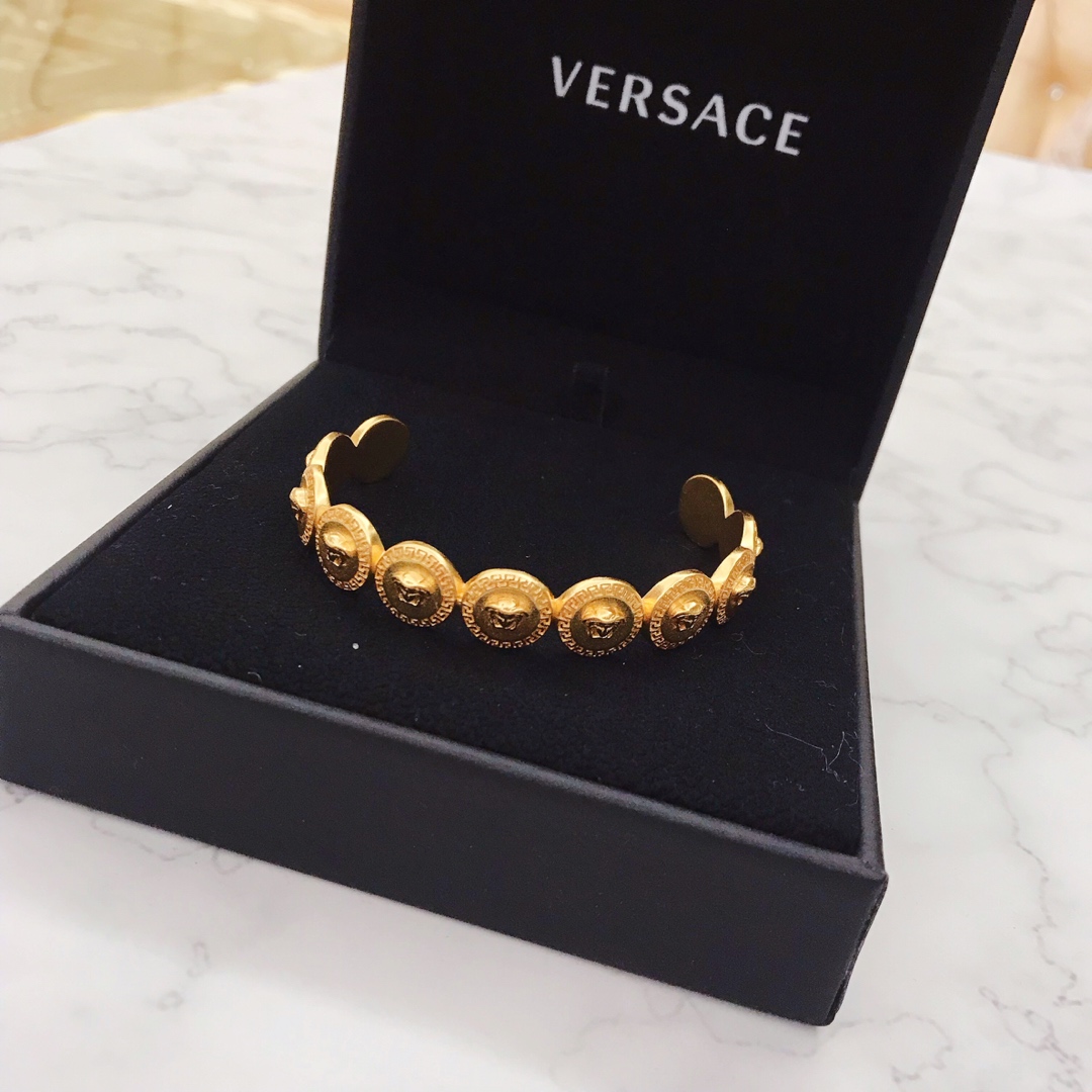 Versace Jewelry Bracelet Yellow Brass Virtus