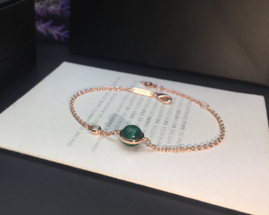 “Radiant Rose Gold Bracelets with Precious Gemstones and Diamond Accents” - 图片 4