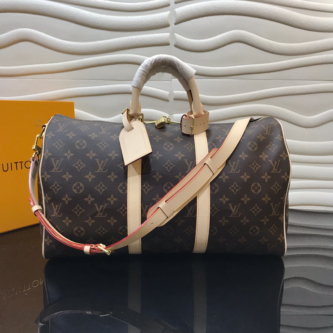 Louis Vuitton LV Keepall Handbags Travel Bags Yellow Men Casual M41418