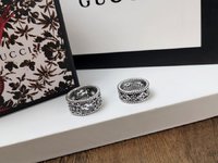 Gucci Jewelry Ring- Rose Openwork Unisex 925 Silver