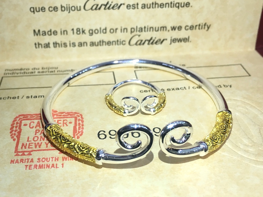 Cloud-Colored Gold Ring with Double-Color Plating for Allergy Protection and Style - 图片 2