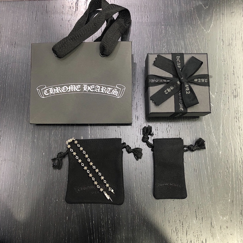 Chrome Hearts ‼ 克罗心Chrome hearts 六芒星插扣手链