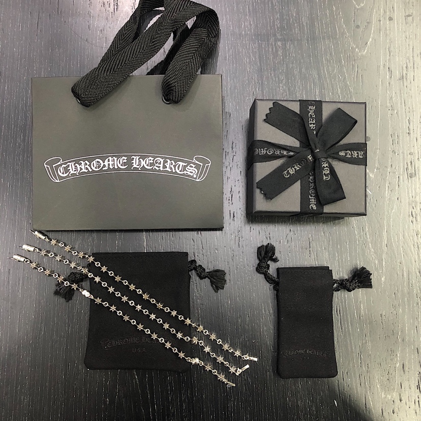 Chrome Hearts ‼ 克罗心Chrome hearts 六芒星插扣手链