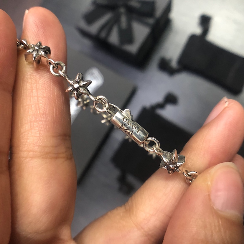 Chrome Hearts ‼ 克罗心Chrome hearts 六芒星插扣手链