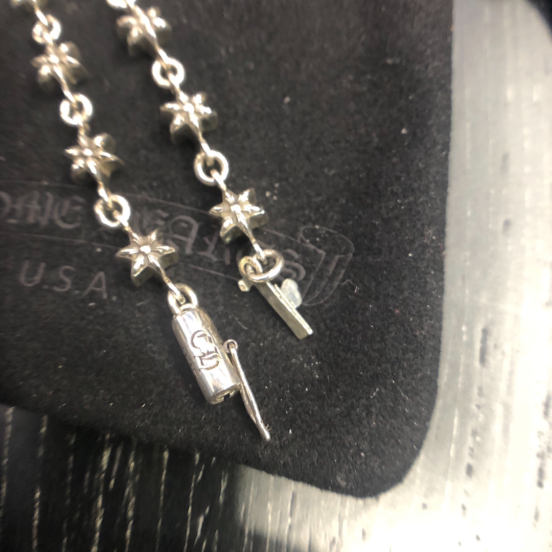 Chrome Hearts ‼ 克罗心Chrome hearts 六芒星插扣手链