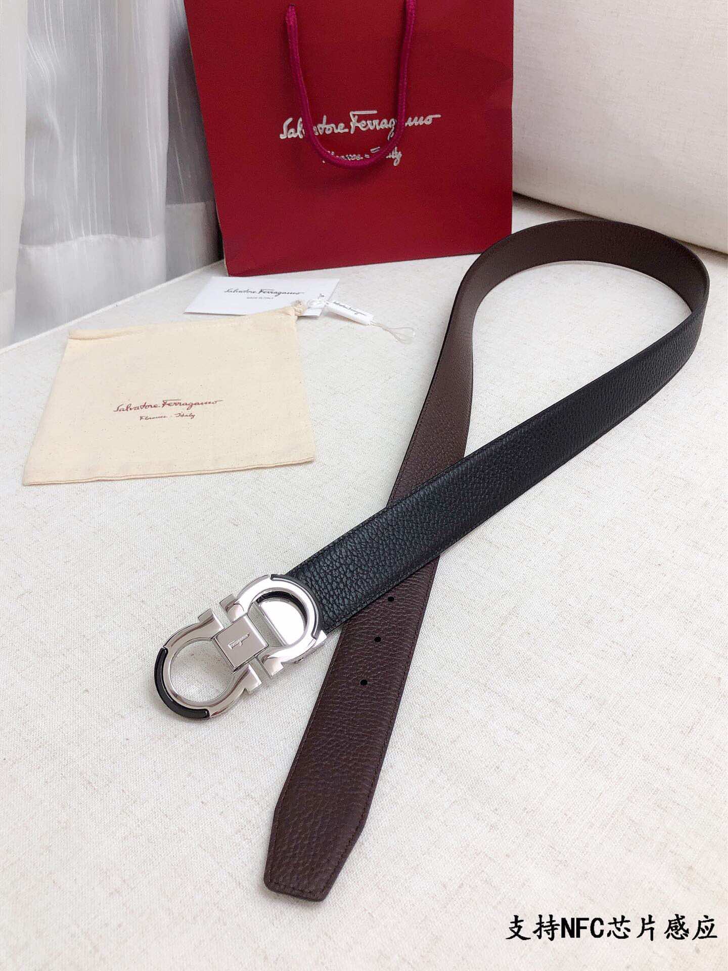 菲拉格慕 Ferragamo 高定典藏奢华工坊高定皮带腰带配饰 #F8E9BEDE 5