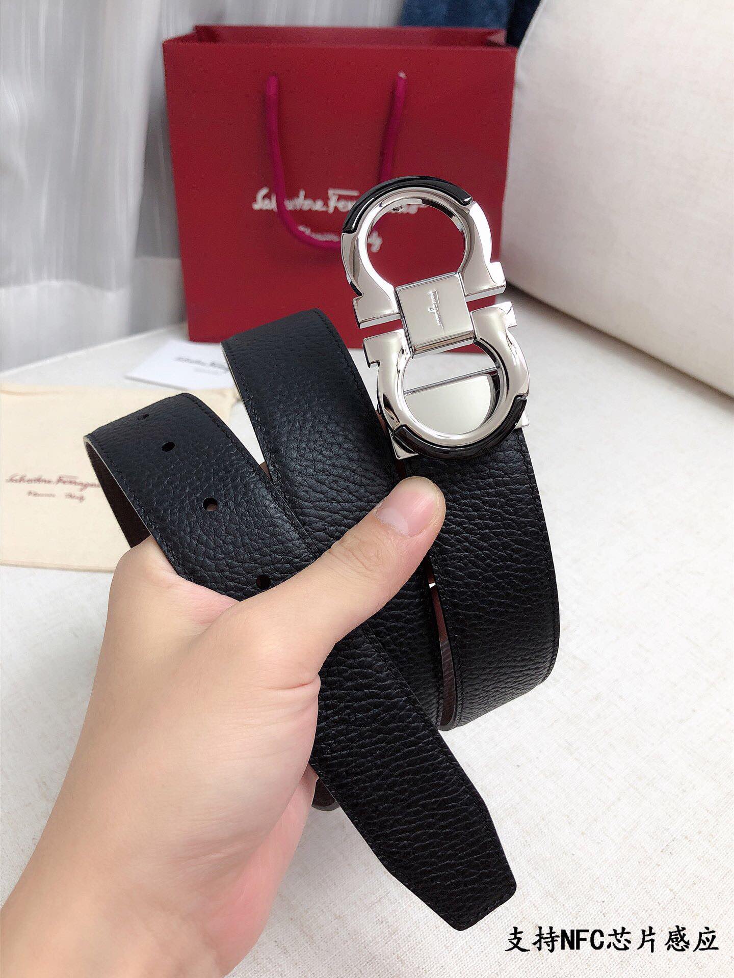 菲拉格慕 Ferragamo 高定典藏奢华工坊高定皮带腰带配饰 #F8E9BEDE 8