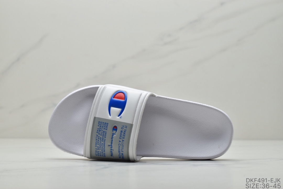 55 美国运动老牌·冠军 印花 拖鞋 Champion Life Youth Slide Sandals, Repeating Logo夏季百搭休闲运动沙滩拖鞋