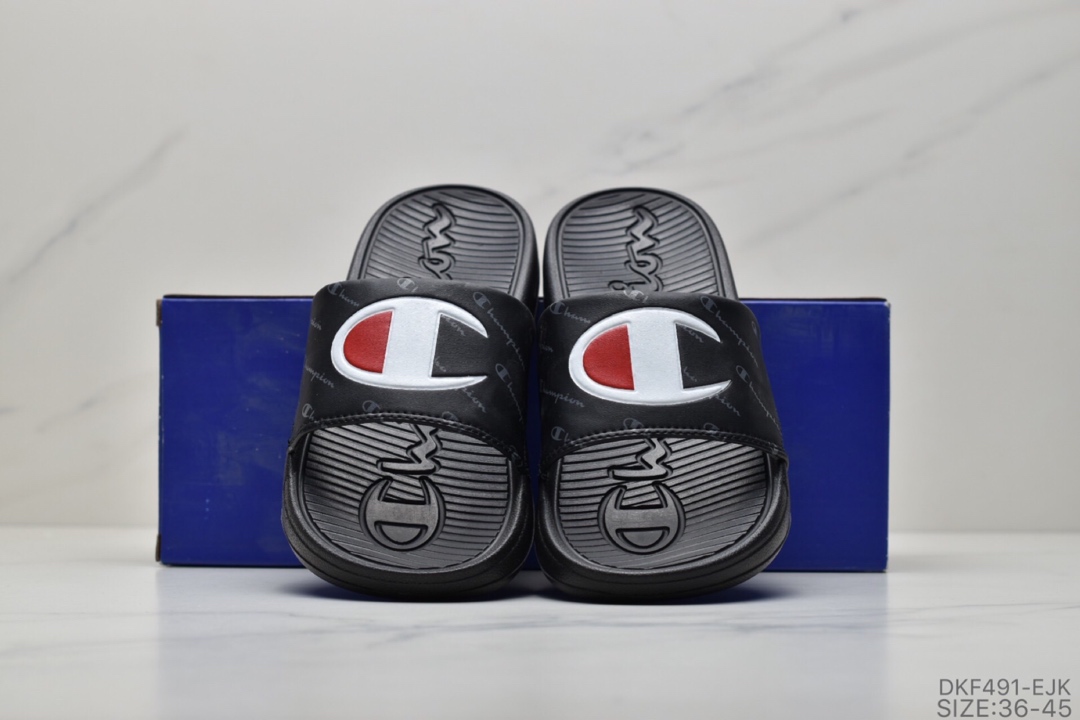 55 美国运动老牌·冠军 印花 拖鞋 Champion Life Youth Slide Sandals, Repeating Logo夏季百搭休闲运动沙滩拖鞋